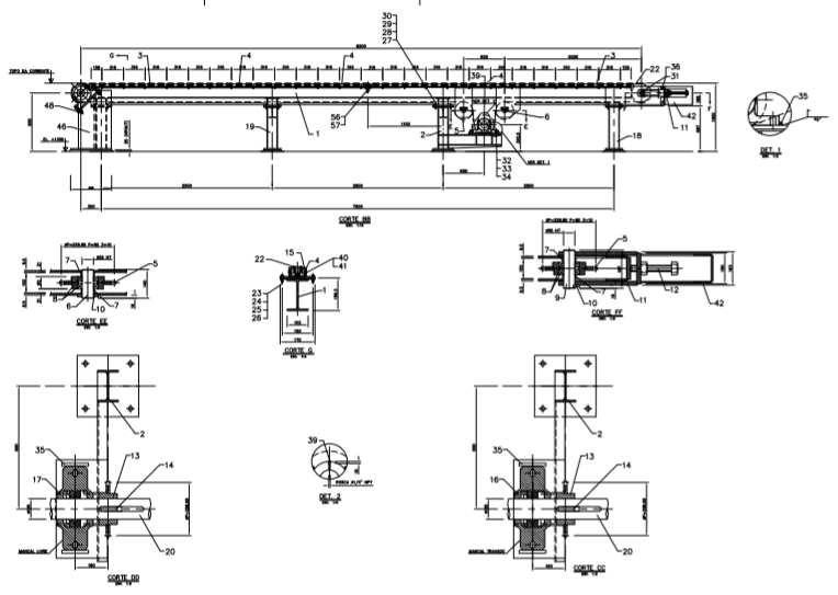 PROJETO MECÂNICO - MESA DE CORRENTE