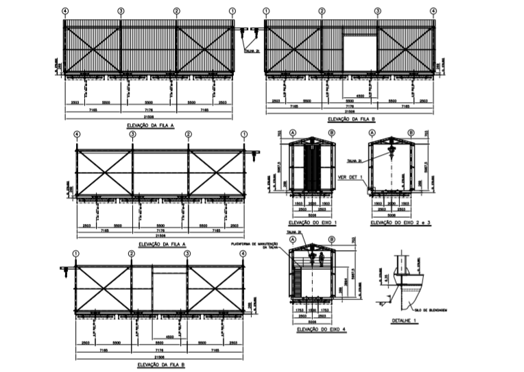 PROJETO DE ESTRUTURA METÁLICA - GALPÃO INDUSTRIAL